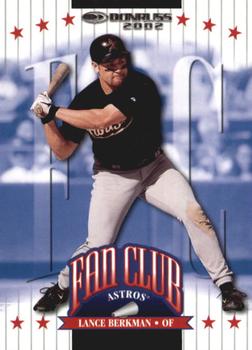 Lance Berkman player used bat patch baseball card (Houston Astros) 2003  Topps Prime Bomb Squad #PBSLB2