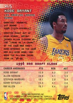 2000 Topps Quantum Leaps #QL5 Kobe Bryant Value null