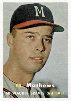 Ed Mathews 1961 Topps Baseball Card #120