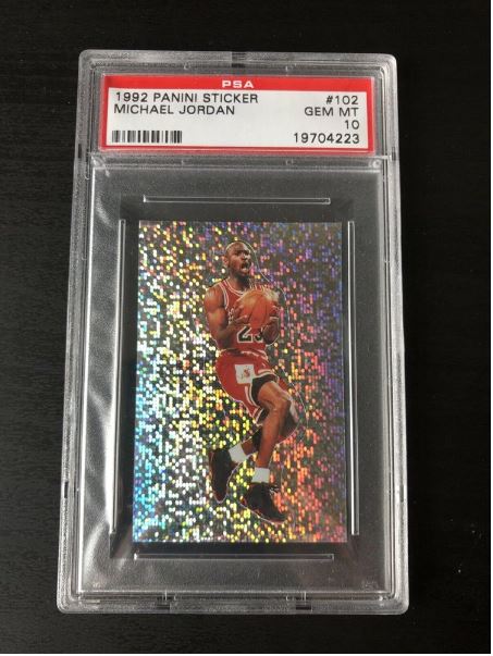 1992 Panini Sticker Foil Michael Jordan #102