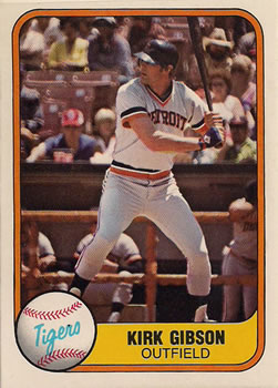 1982 Topps Blog: Card #105: Kirk Gibson