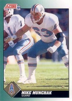 fleer football 1990 #134 mike munchak houston o - Buy Collectible stickers  of other sports on todocoleccion