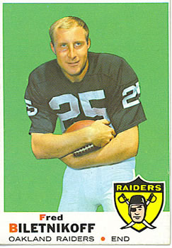 1970 Topps Fred Biletnikoff Oakland Raiders #85