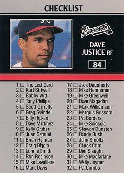 1991 Topps 40 Years Of Baseball David Justice #329 on Kronozio