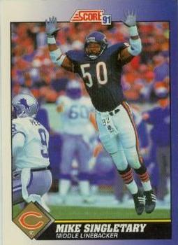 Mike Singletary Chicago Bears Signed 1991 Pro Set Platinum #165 Autograph  Card