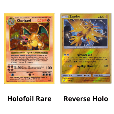 Holofoil and Reverse Holo Cards