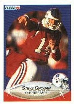 Steve Grogan autographed football card (New England Patriots) 1989 Topps  Traded #126T