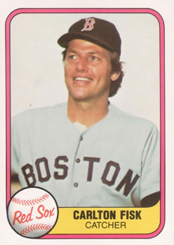 CARLTON FISK 1976 TOPPS BASEBALL CARD # 365 BOSTON RED SOX