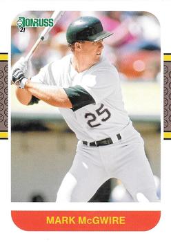 1990 Donruss Mark McGwire 185 Oakland Athletics Baseball Card