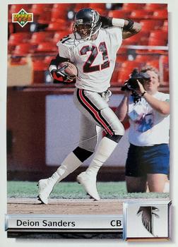 : 1992 Upper Deck # 567 Deion Sanders Atlanta Falcons (Football  Card) NM/MT Falcons Florida St : Collectibles & Fine Art