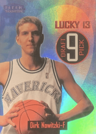 1998 Fleer Lucky 13 Dirk Nowitzki Rookie #9