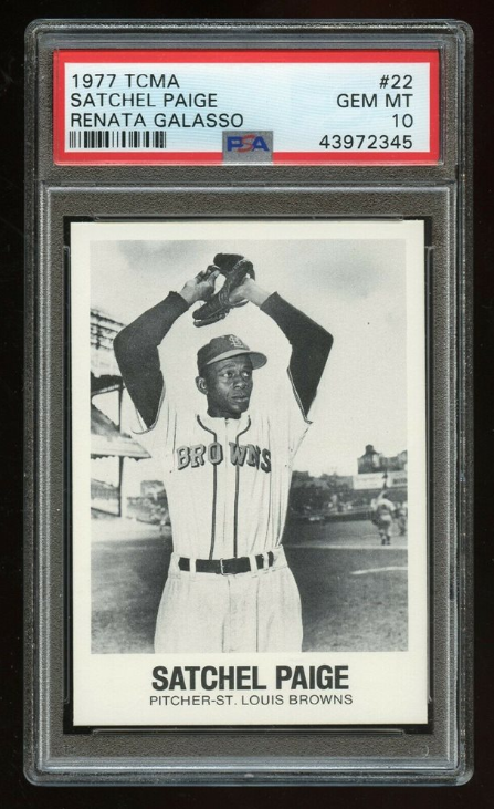 1977 TCMA Satchel Paige Renata Galasso Browns #22