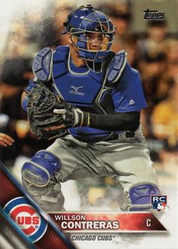 Wilson Contreras player worn jersey patch baseball card (Chicago Cubs) 2019  Topps Walmart #WHRWC