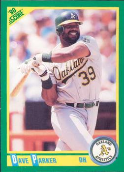 Dave Parker #328 - Athletics 1990 Donruss Baseball Trading Card