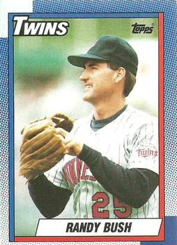 Randy Bush autographed baseball card (Minnesota Twins) 1986