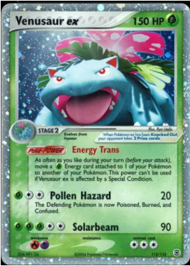 2004 Pokémon EX Fire Red Leaf Green Holo Venusaur #112 - $1,075