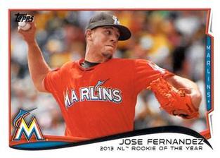 2016 Topps #118 Jose Fernandez Miami Marlins Baseball Card