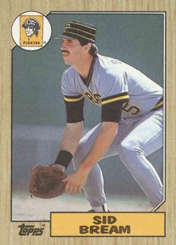SID BREAM signed autographed baseball card 1990 FLEER 463 PITTSBURGH PIRATES