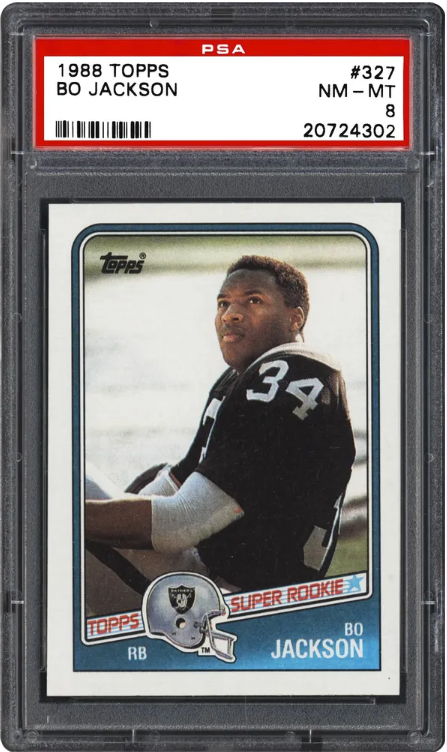 1988 Topps Bo Jackson Rookie Card #327