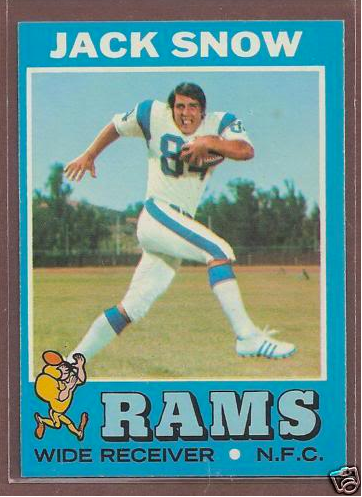 1971 Topps Los Angeles Rams Jack Snow #44