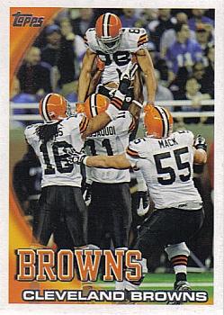 1956 Topps #45 Cleveland Browns Team Card