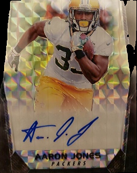 Aaron Jones Neon Green Club newest Level Prizm 130/349 Panini Select