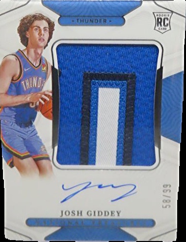 Josh Giddey Cards: Values, Rookies | Collectibles.com