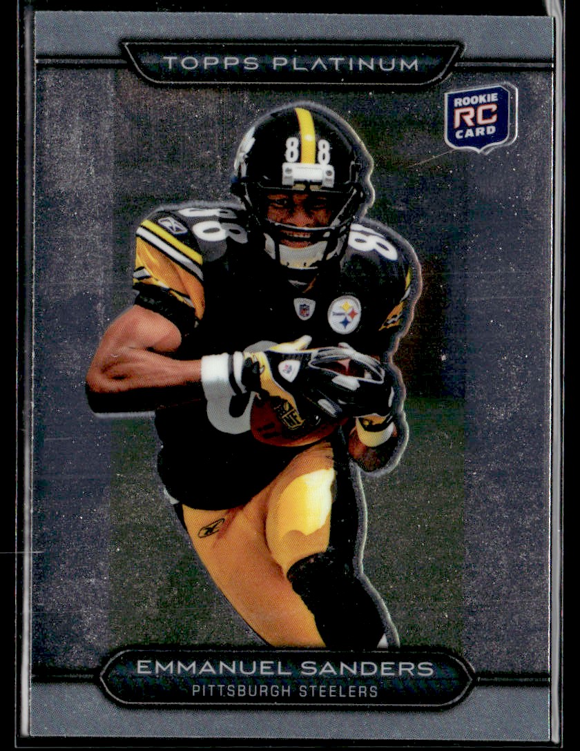 Emmanuel Sanders 2010 Topps Rookie Football Card #254A - Pittsburgh  Steelers at 's Sports Collectibles Store