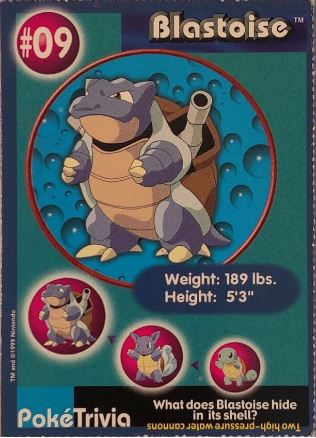 1999 Pokémon: The First Movie - PokeTrivia Blastoise Card
