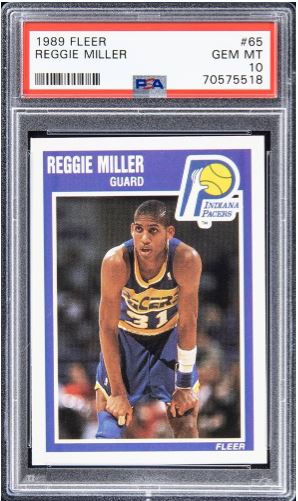 1988 Fleer Reggie Miller Rookie Card Mint Condition - Lil Dusty
