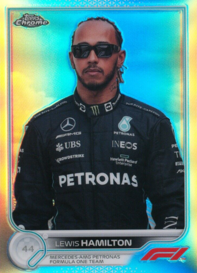 2022 Topps Chrome F1 Lewis Hamilton Silver Refractor #6
