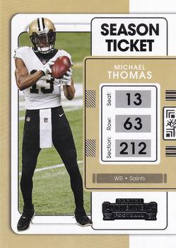 : 2019 NFL Contenders Season Ticket #80 Michael Thomas New  Orleans Saints Official Panini Football Trading Card : Collectibles & Fine  Art