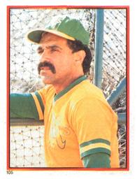 Vintage 1983 FLEER Baseball Trading Card #524 DAVEY LOPES Oakland A's