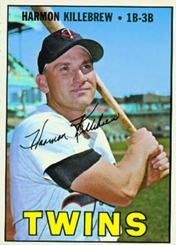Sold at Auction: (VGEX) 1968 Topps Harmon Killebrew #220 Baseball Card