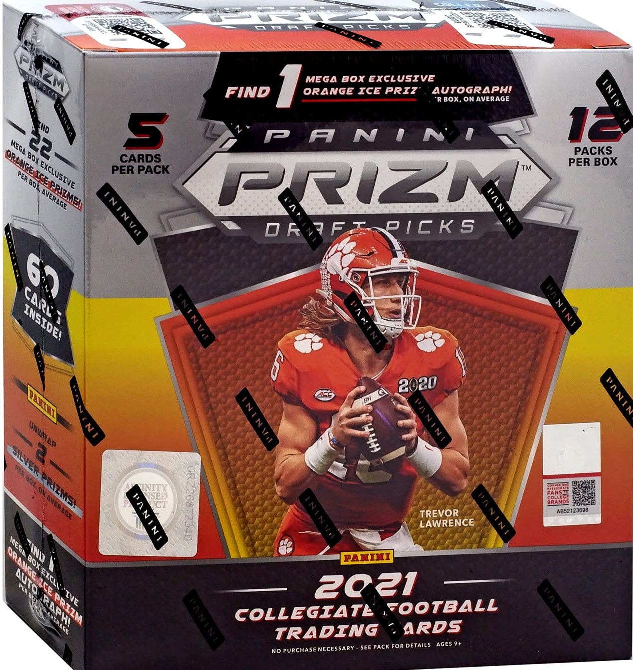 2021 Panini Prizm Draft Picks College Football Mega Box (Gold Ice Prizm) 2x  Lot - 2021 - US