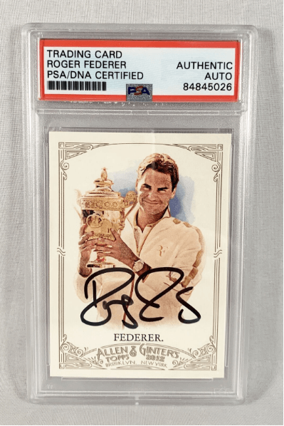 2012 Topps Allen and Ginter Autographs Roger Federer Auto #RFD