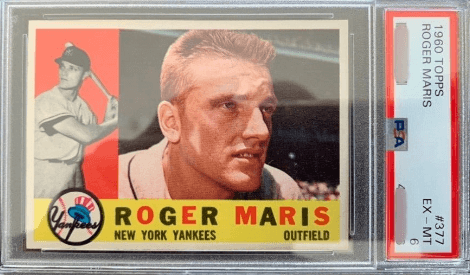 1960 Topps Roger Maris #377