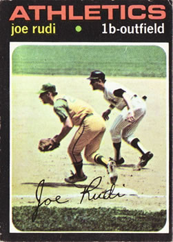  1969 Topps #587 Joe Rudi NM Near Mint RC Rookie Oakland  Athletics Baseball Trading Card : Collectibles & Fine Art