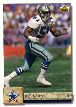 1991 Pro Set Platinum Ken Norton Dallas Cowboys #27