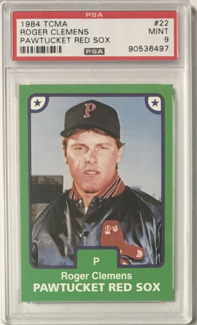 1984 TCMA Pawtucket Red Sox Roger Clemens #22