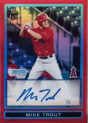 Mike Trout Refractor Card