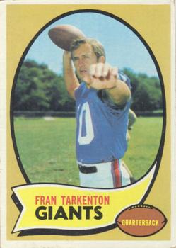 1975 Topps Football #400 Fran Tarkenton Card Beckett Graded BCCG