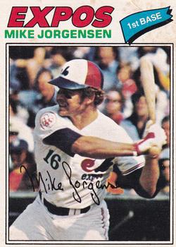 Mike Jorgensen Autographed 1973 Topps Card #281 Montreal Expos SKU #204295