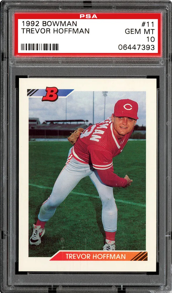 1992 Bowman Trevor Hoffman #11 PSA 10