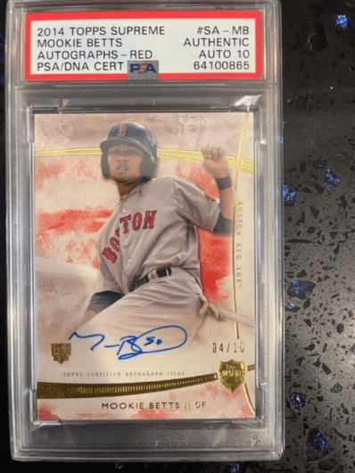 2014 Topps Supreme Mookie Betts RC #SA-MB Autograph #/50