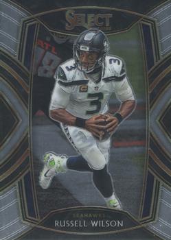 Russell Wilson 2020 SELECT DIE-CUT NEON GREEN #4 SEATTLE SEAHAWKS!