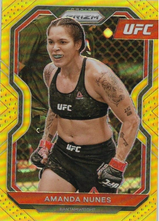 2021 Panini Prizm UFC Gold Prizms Amanda Nunes #66
