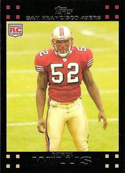 2007 Bowman Chrome Willis 49ers Rookie Card