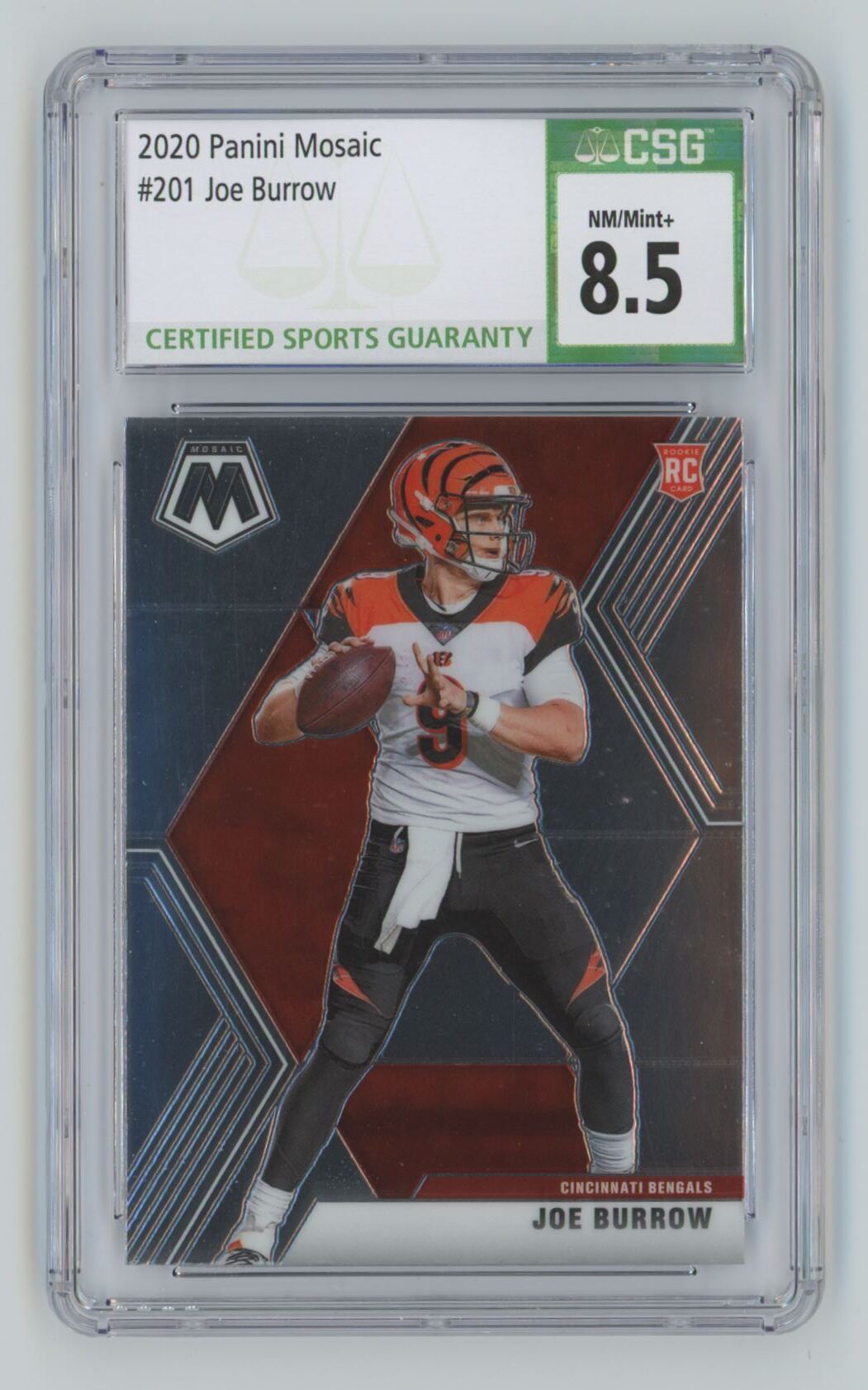 Sold at Auction: (Mint) 2020 Score RC Red Variation Joe Burrow Rookie #438  Football Card