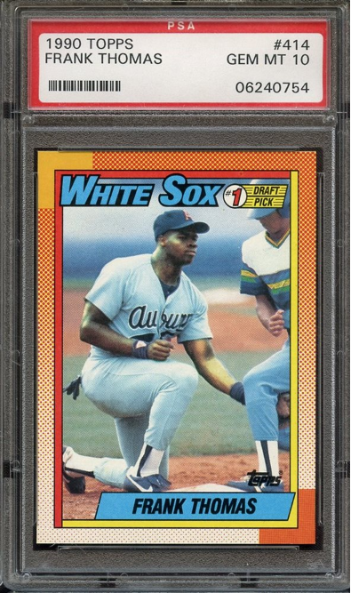 1990 Topps Frank Thomas Rookie Card #414